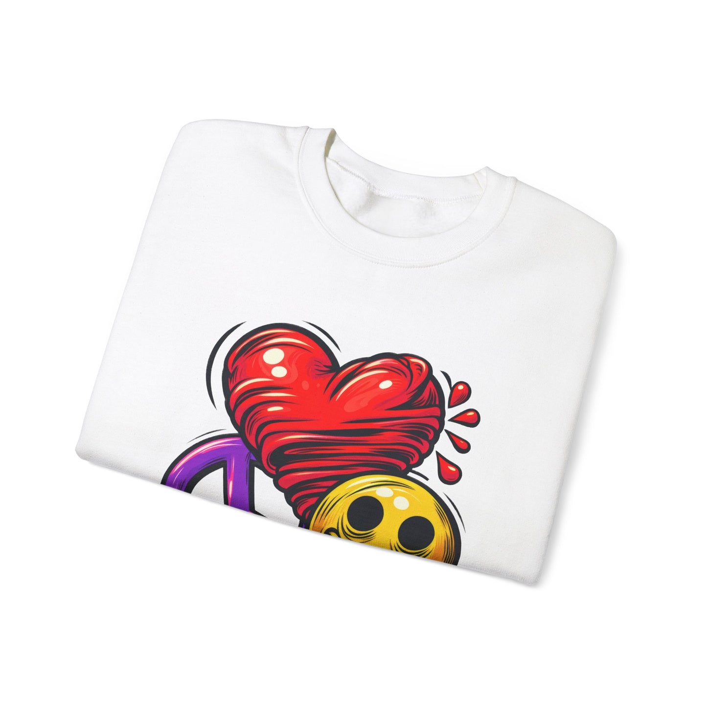 Love Peace and Happiness Crewneck Sweatshirt 003