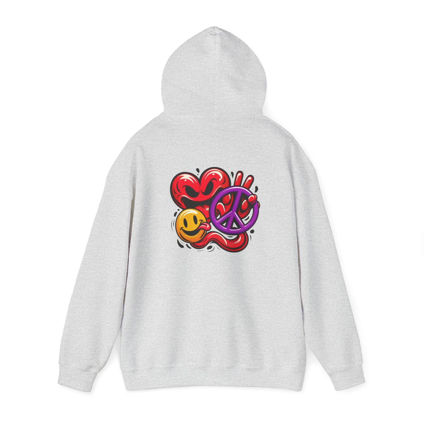 Love Peace and Happiness Hooded Sweatshirt 002