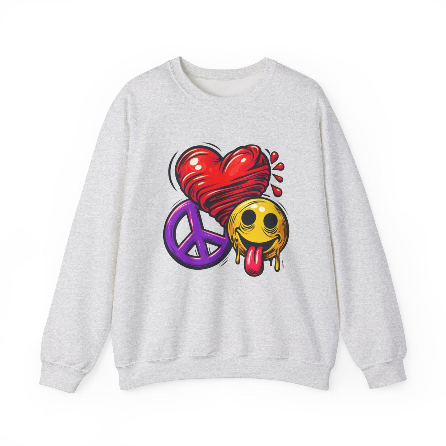 Love Peace and Happiness Crewneck Sweatshirt 003