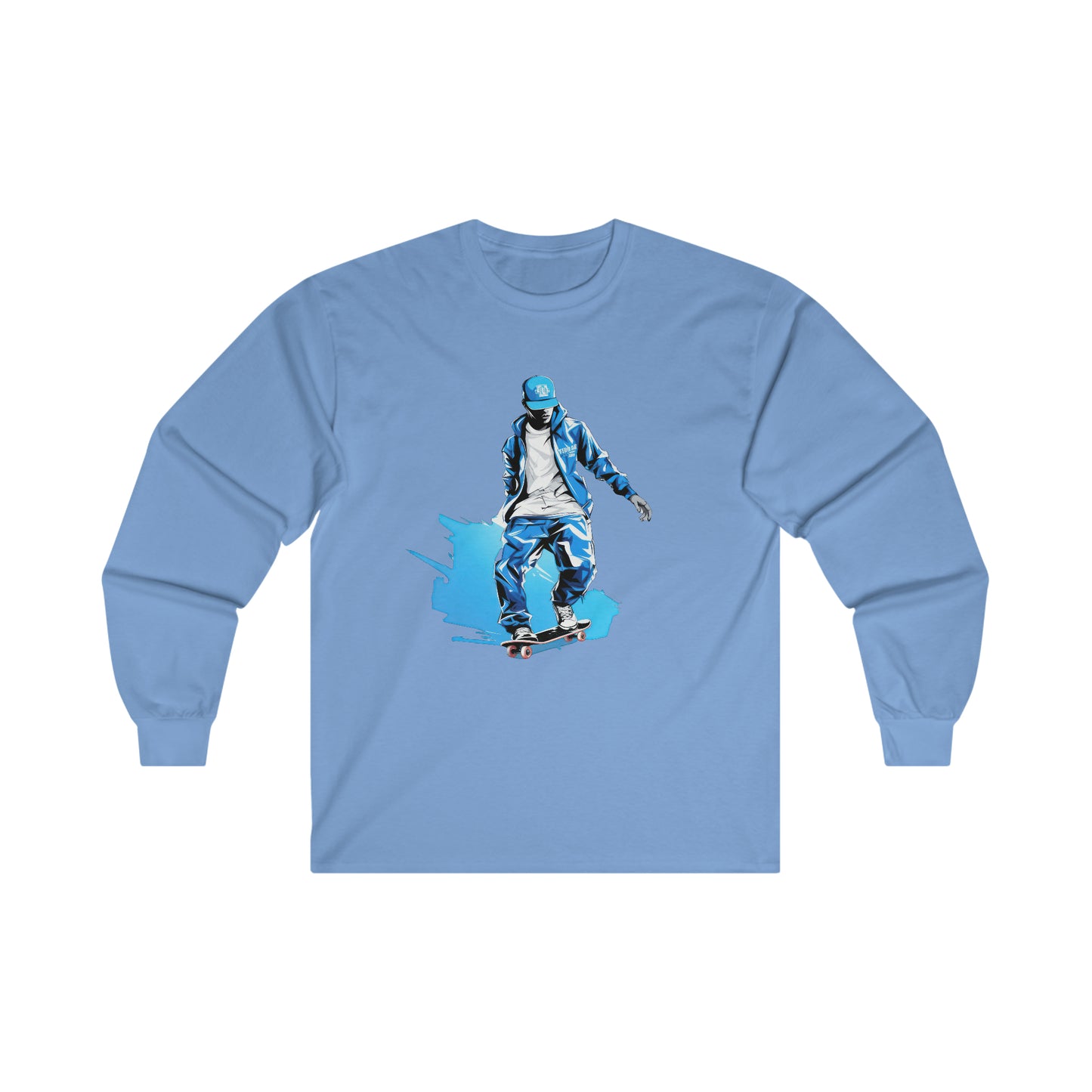 Fresh Pavement Long Sleeve Blue White 002