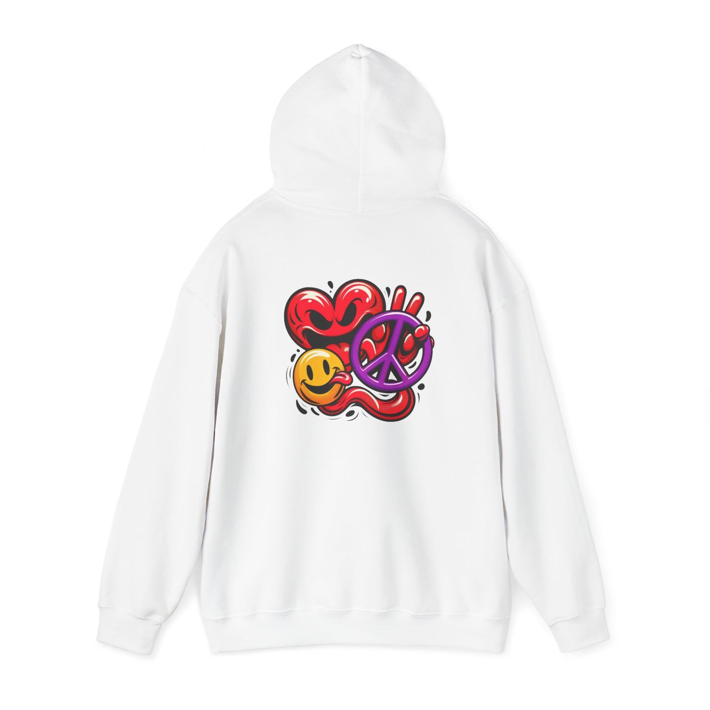 Love Peace and Happiness Hooded Sweatshirt 002