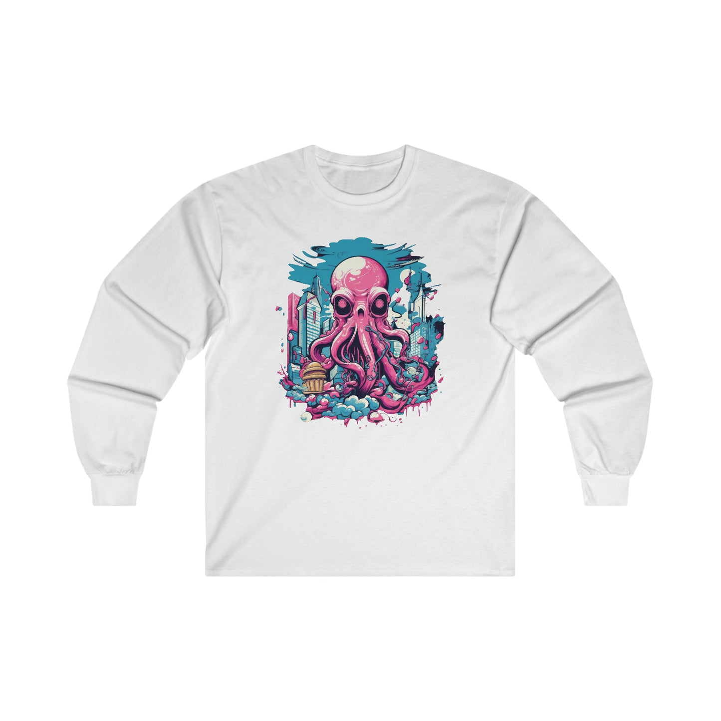 Pink Octopus - 2MX. Long Sleeve T-Shirt