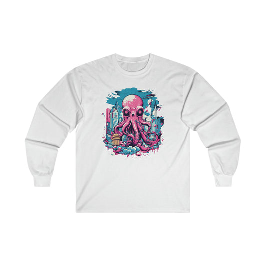 Pink Octopus - 2MX. Long Sleeve T-Shirt