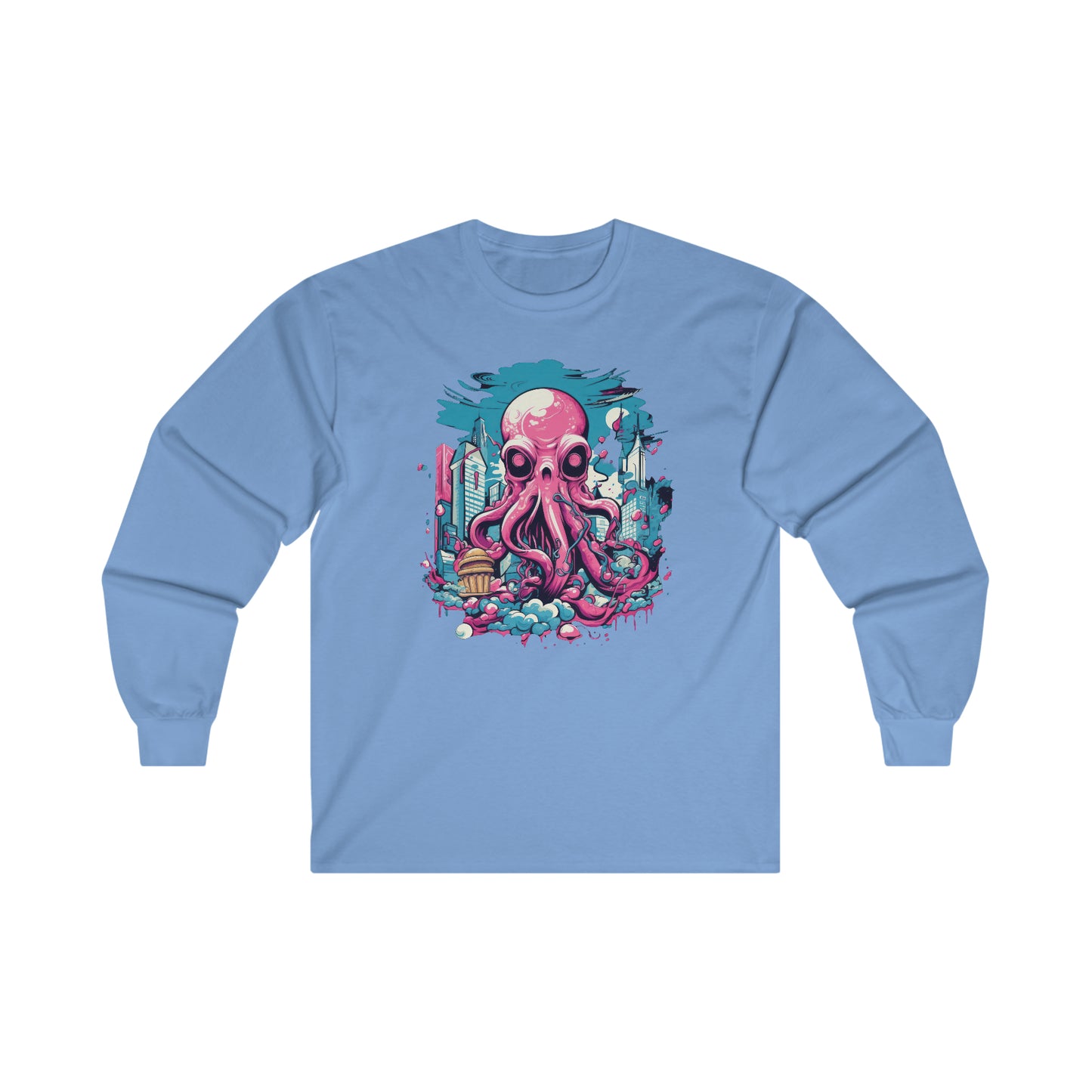 Pink Octopus - 2MX. Long Sleeve T-Shirt