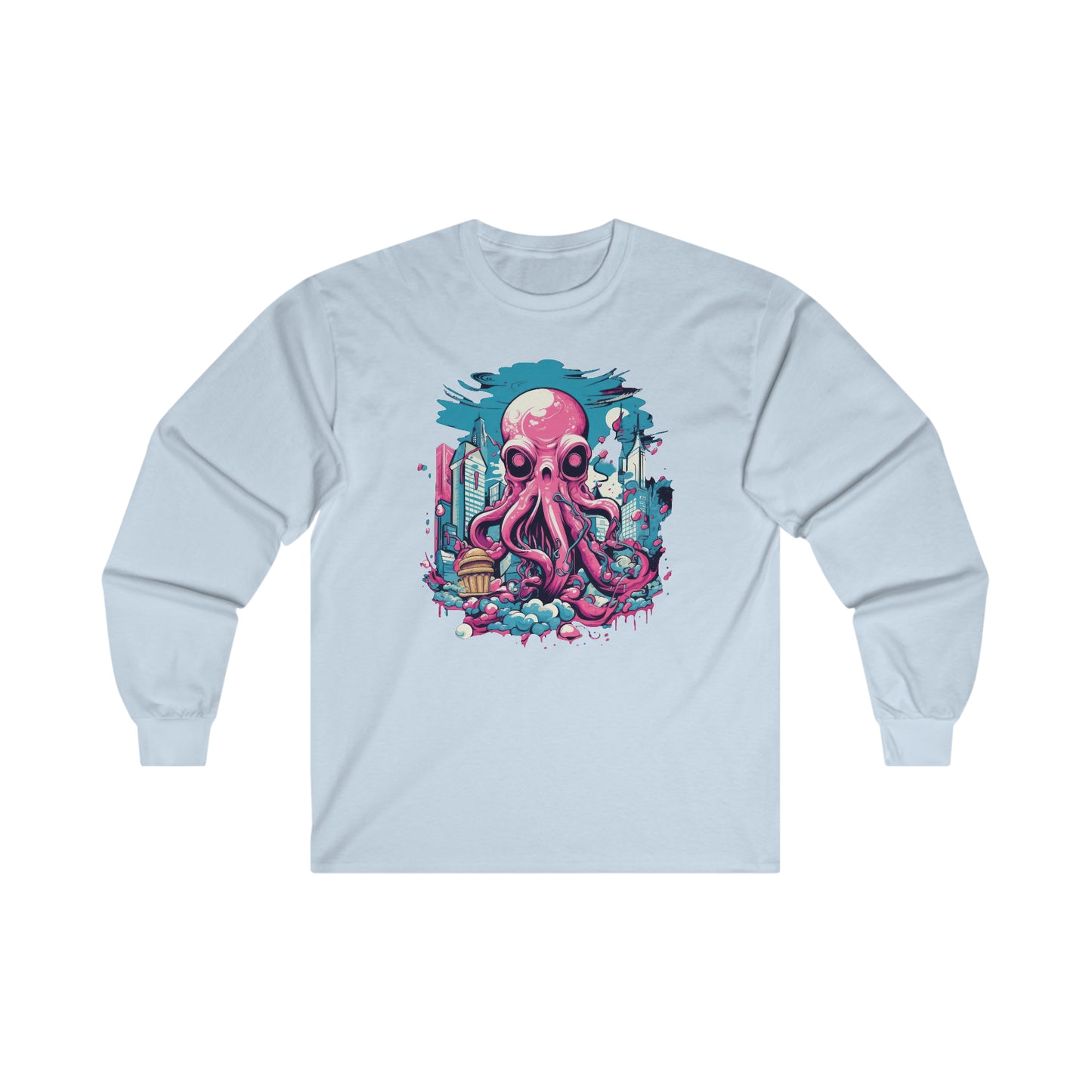 Pink Octopus - 2MX. Long Sleeve T-Shirt