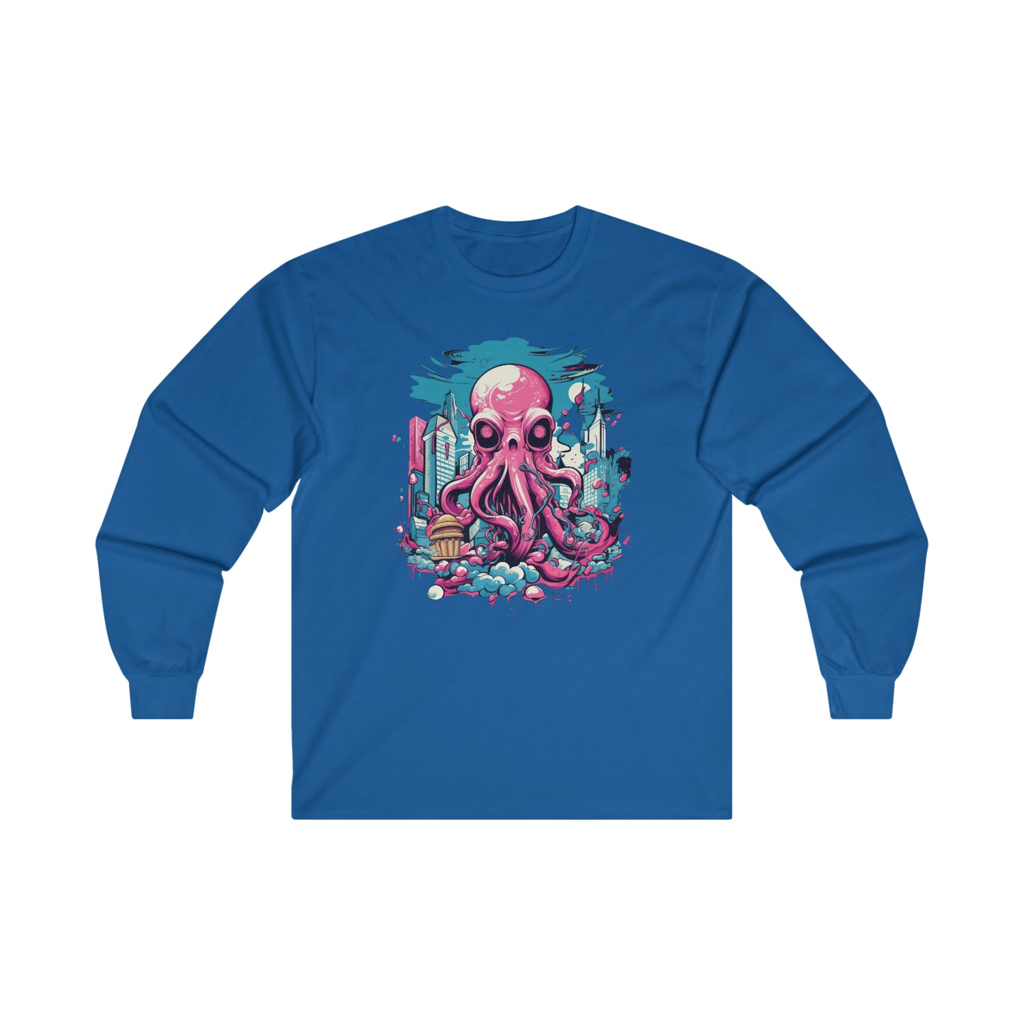 Pink Octopus - 2MX. Long Sleeve T-Shirt