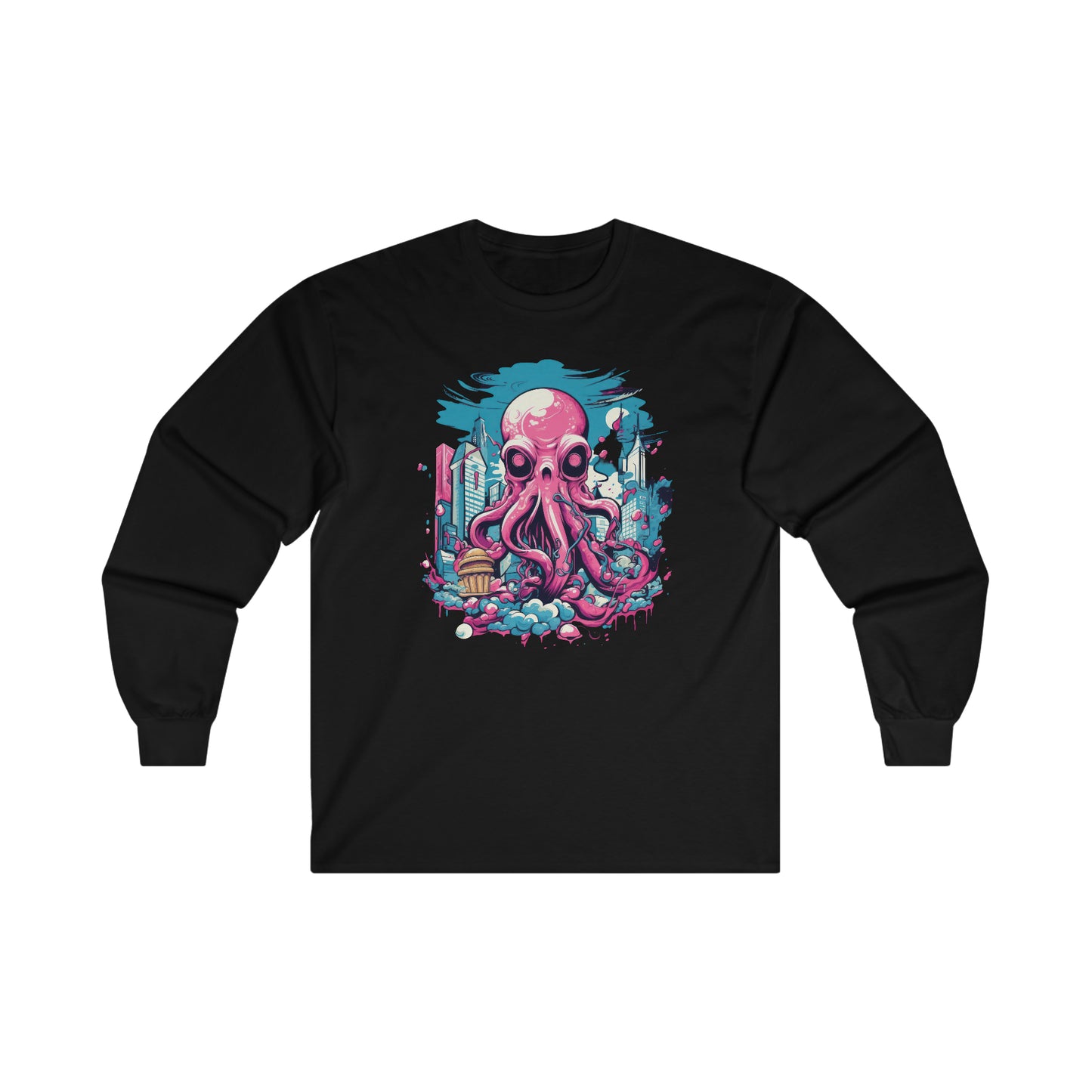 Pink Octopus - 2MX. Long Sleeve T-Shirt