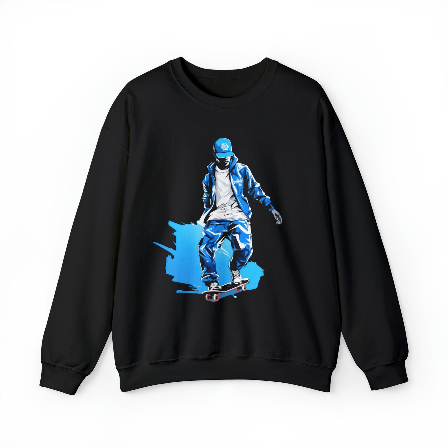 Fresh Pavement Sweatshirt (Blue_White 002)