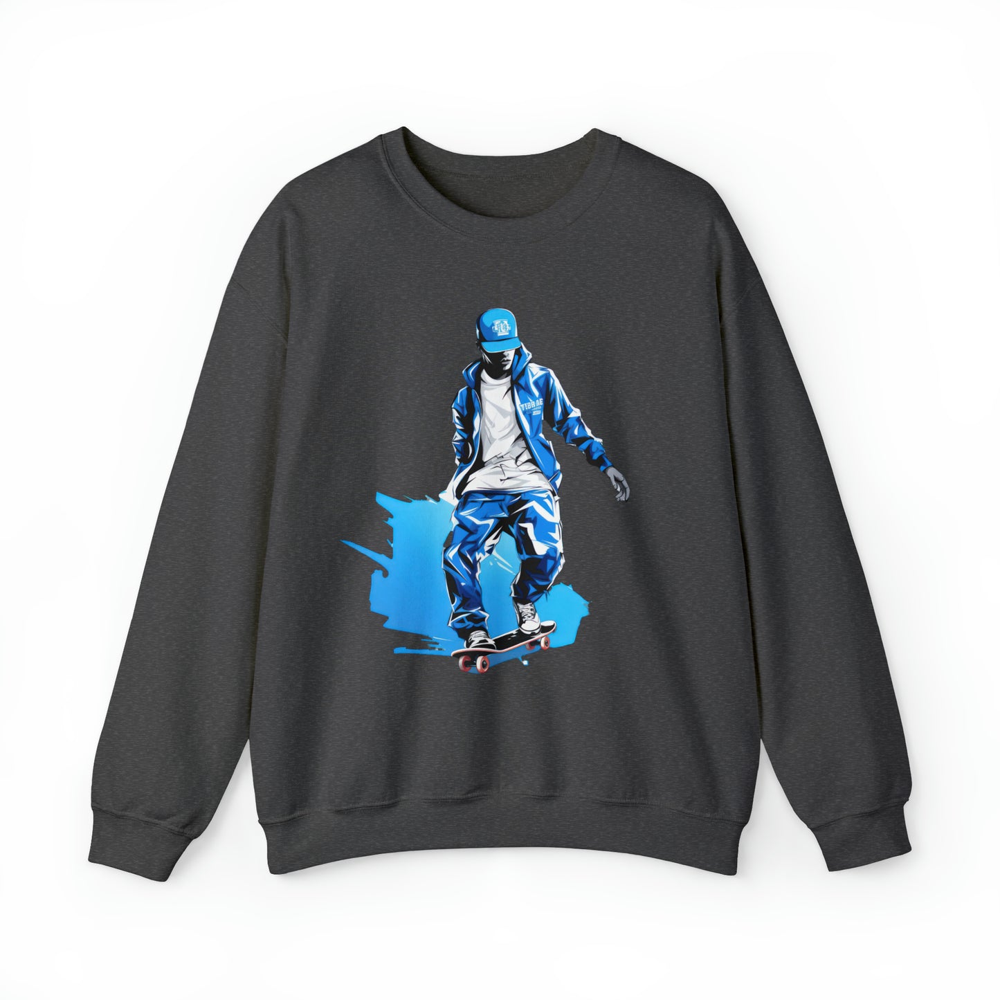 Fresh Pavement Sweatshirt (Blue_White 002)