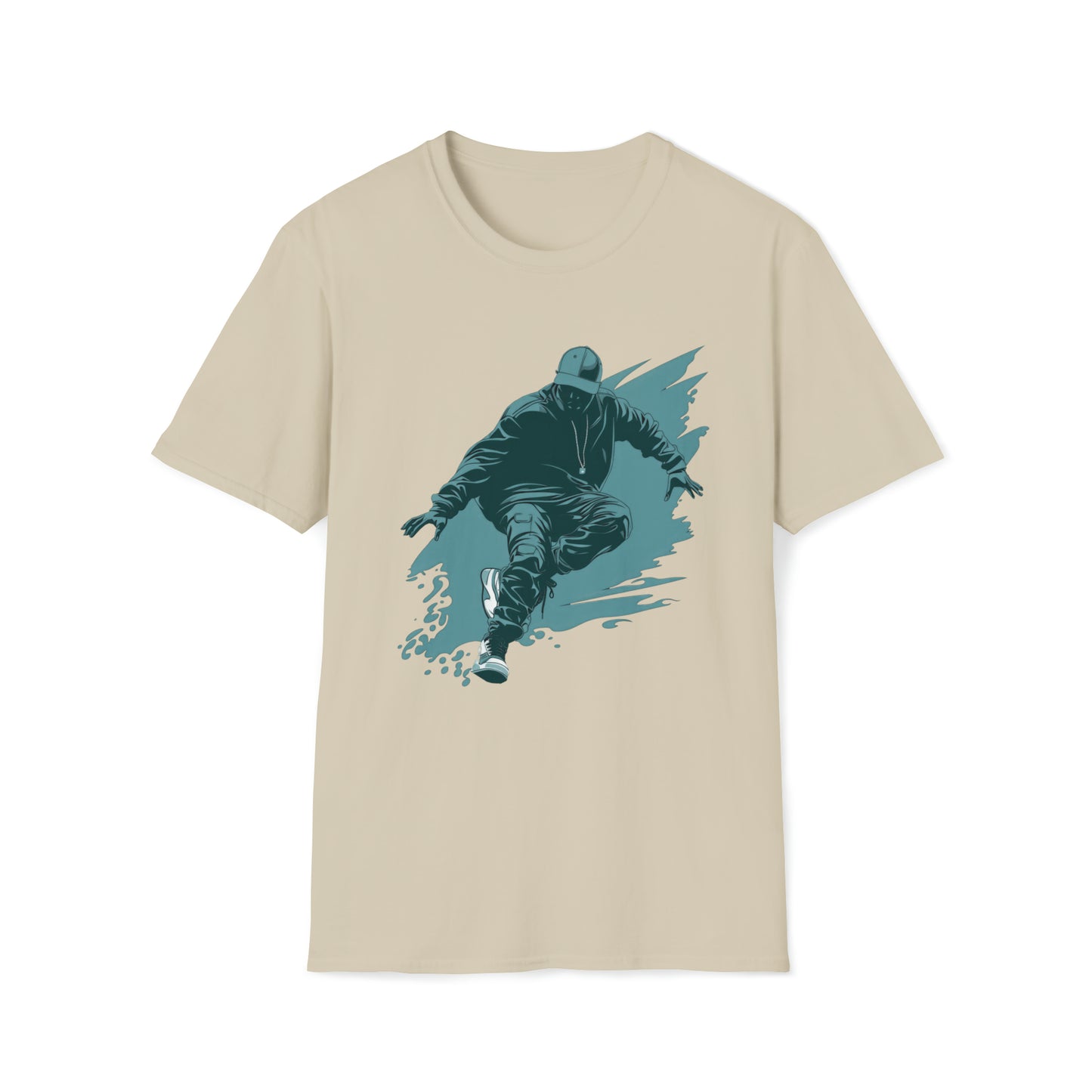 Fresh Pavement  T-Shirt (Black_Teal)