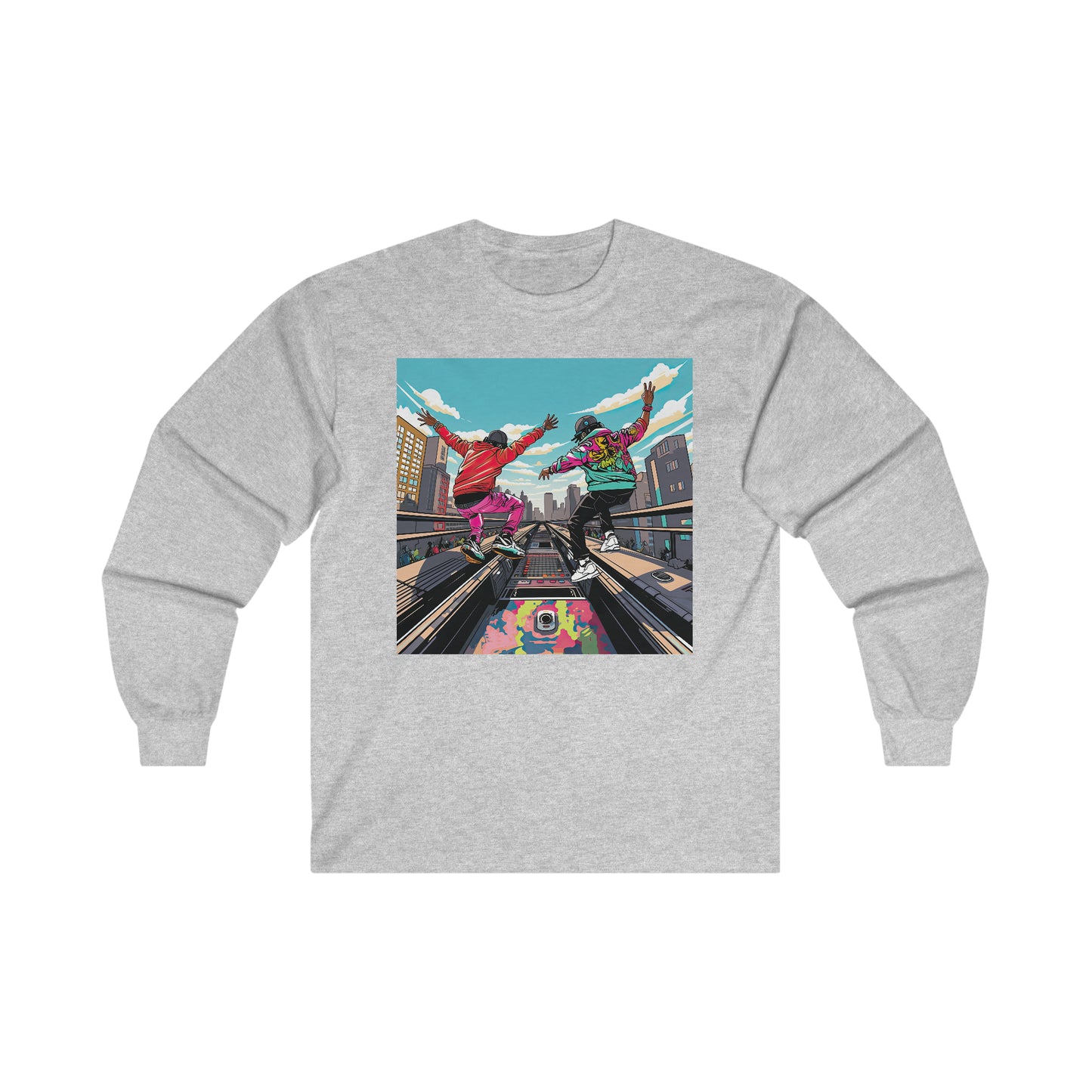 Sturdy on The A-Train Long Sleeve T-Shirt (002)