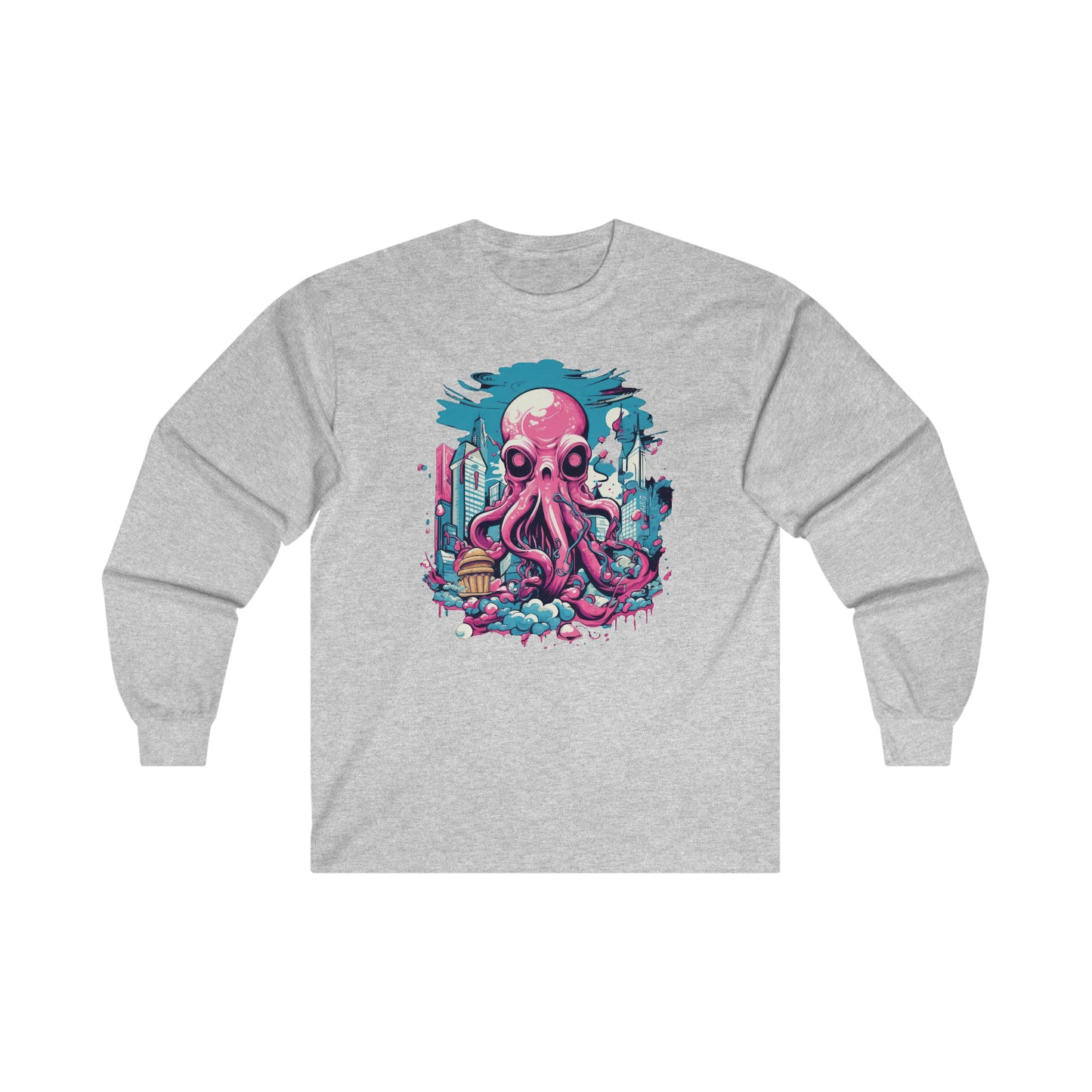 Pink Octopus - 2MX. Long Sleeve T-Shirt