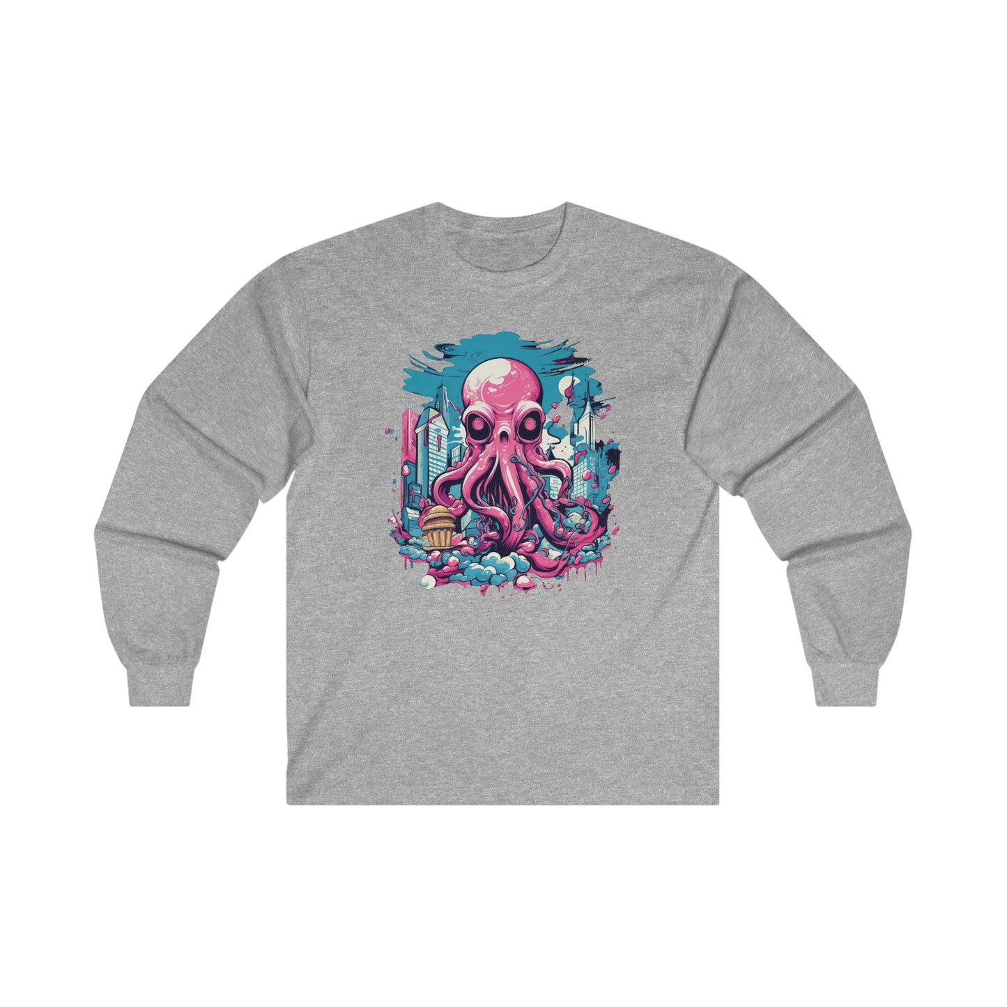 Pink Octopus - 2MX. Long Sleeve T-Shirt