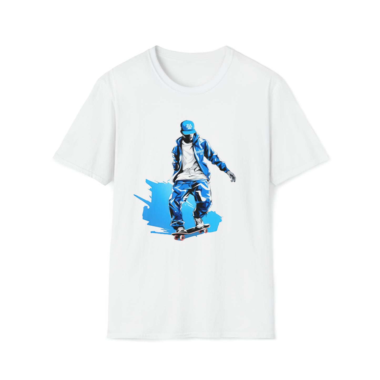 Fresh Pavement T-Shirt (Blue_White #002)