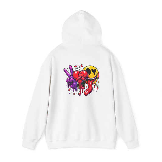 Love Peace and Happiness Hooded Sweatshirt 001