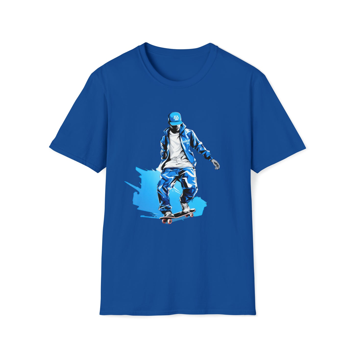 Fresh Pavement T-Shirt (Blue_White #002)