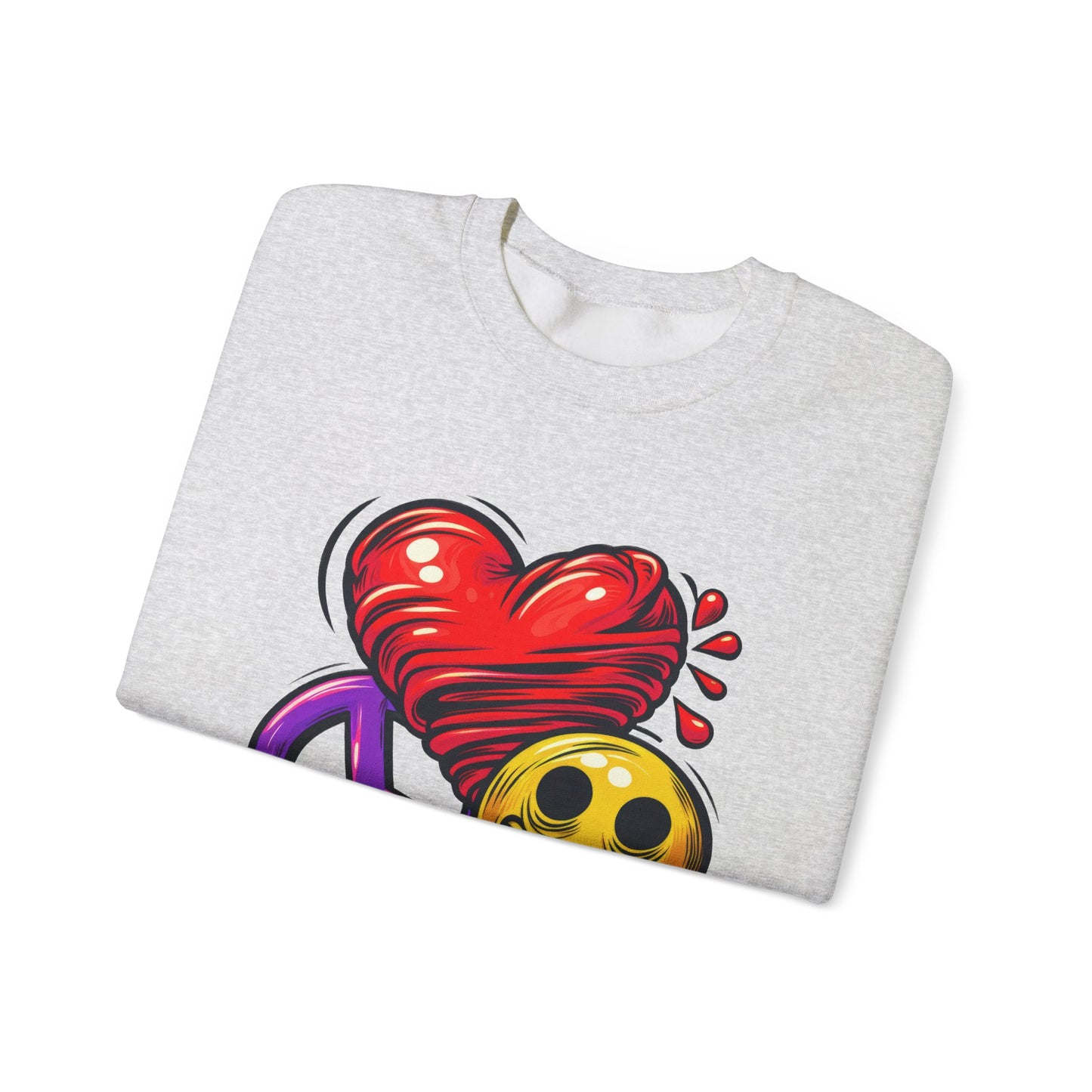 Love Peace and Happiness Crewneck Sweatshirt 003