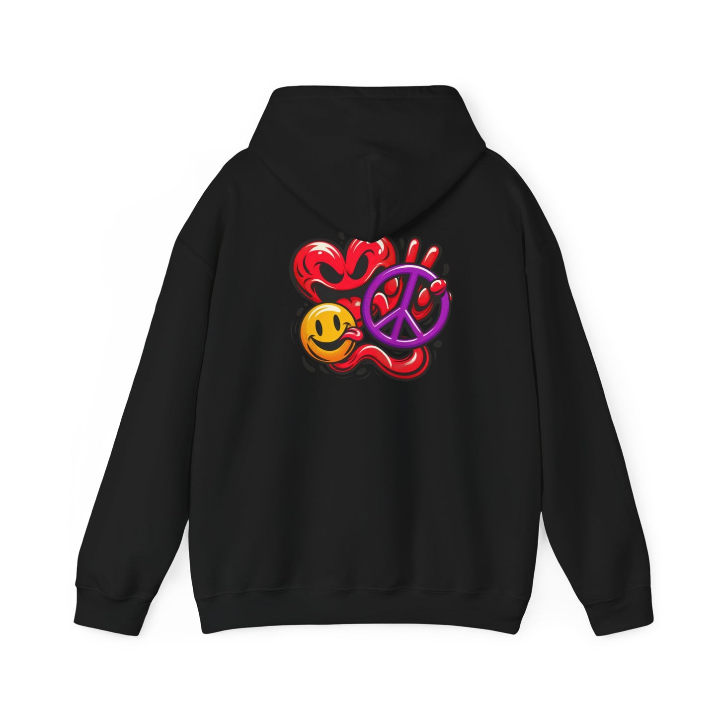 Love Peace and Happiness Hooded Sweatshirt 002