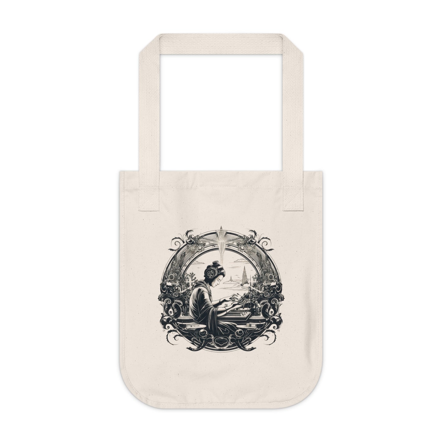 God is a DJ Canvas Tote Bag (#010)