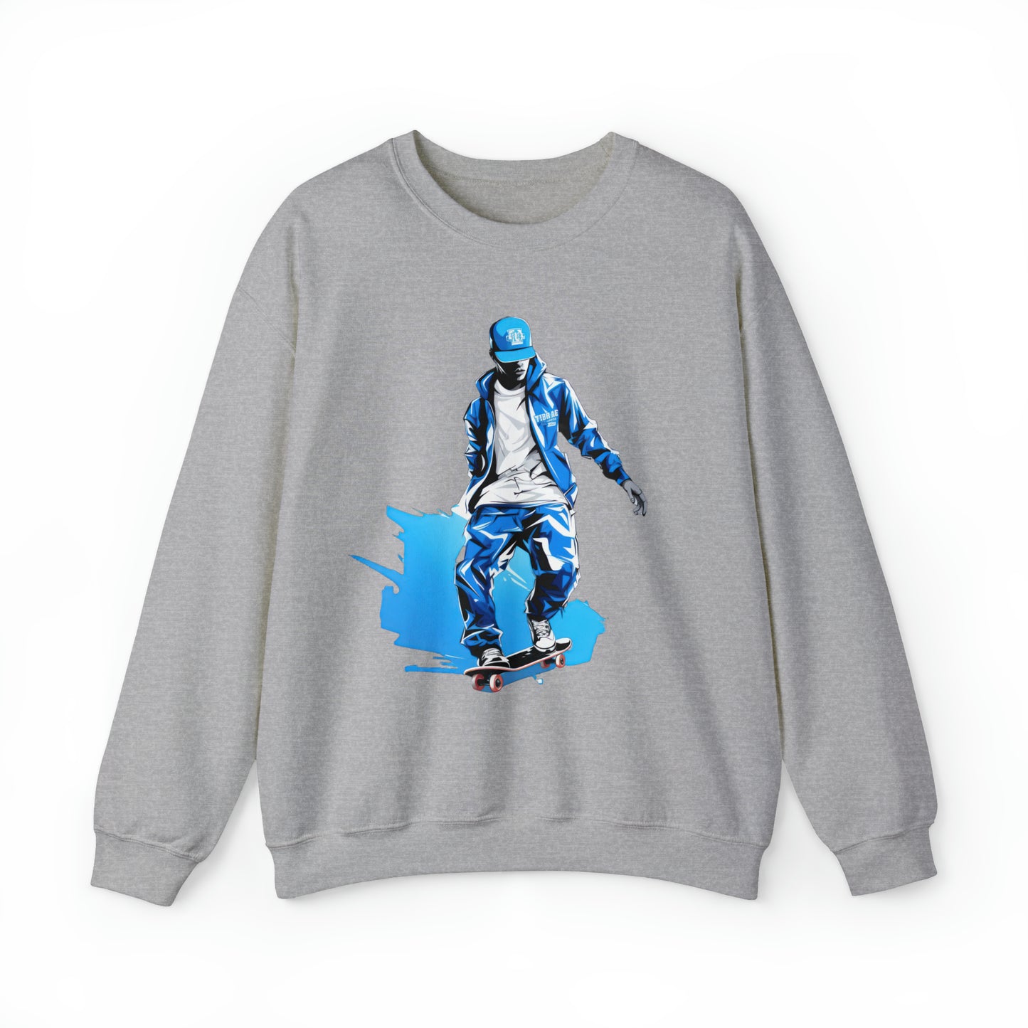 Fresh Pavement Sweatshirt (Blue_White 002)