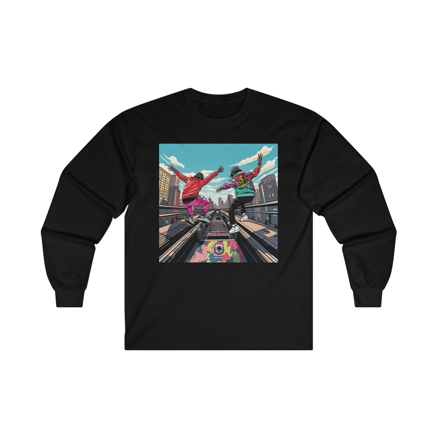 Sturdy on The A-Train Long Sleeve T-Shirt (002)