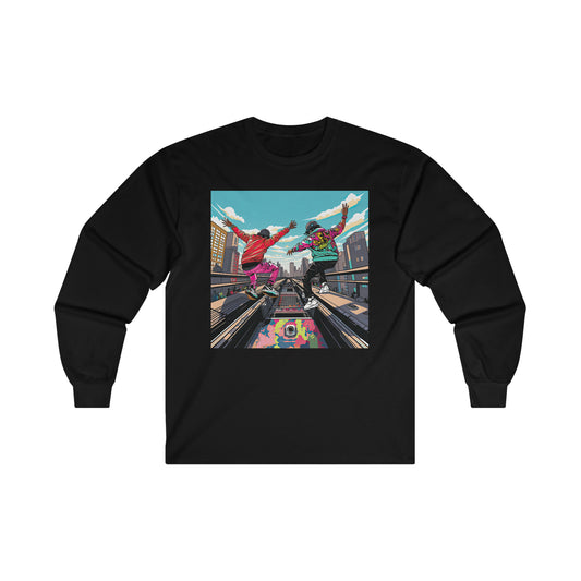 Sturdy on The A-Train Long Sleeve T-Shirt (002)