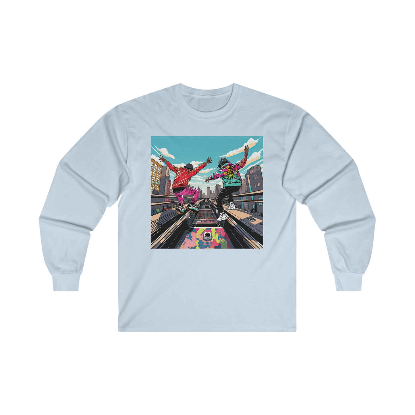 Sturdy on The A-Train Long Sleeve T-Shirt (002)