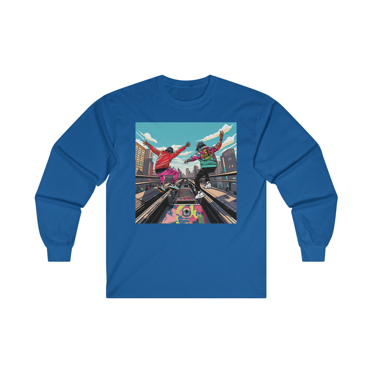 Sturdy on The A-Train Long Sleeve T-Shirt (002)