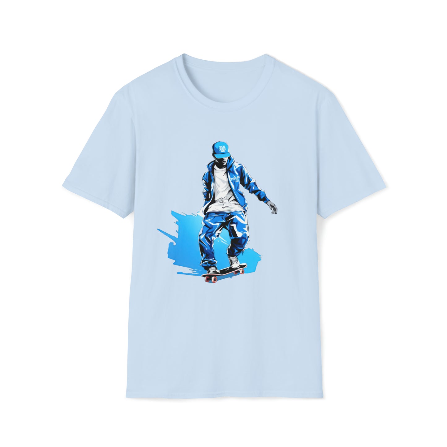 Fresh Pavement T-Shirt (Blue_White #002)