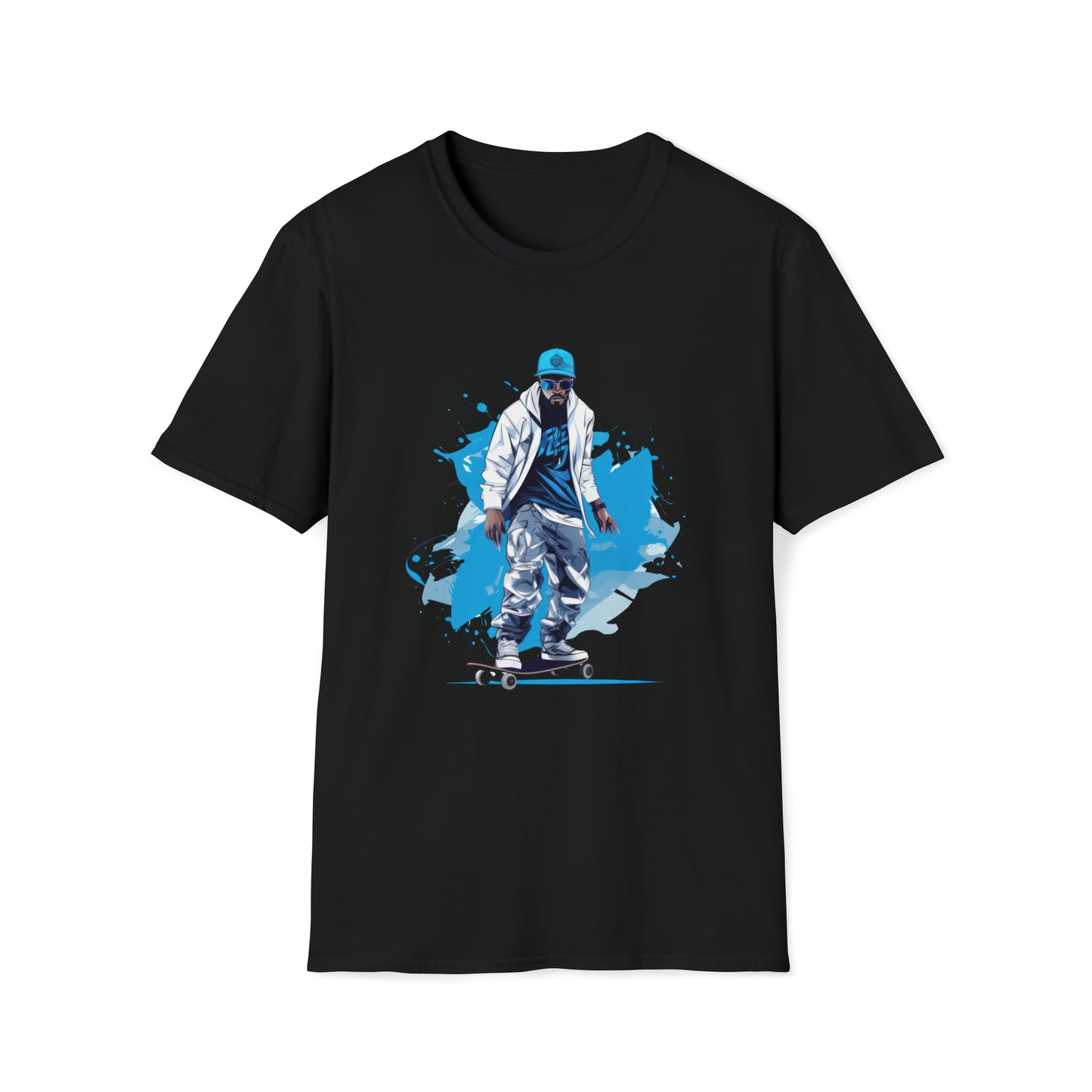 Fresh Pavement T-Shirt (Blue_White#001)