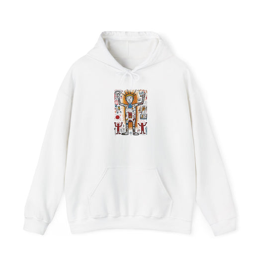 Keith-Basquiat Pop Art Hooded Sweatshirt 001